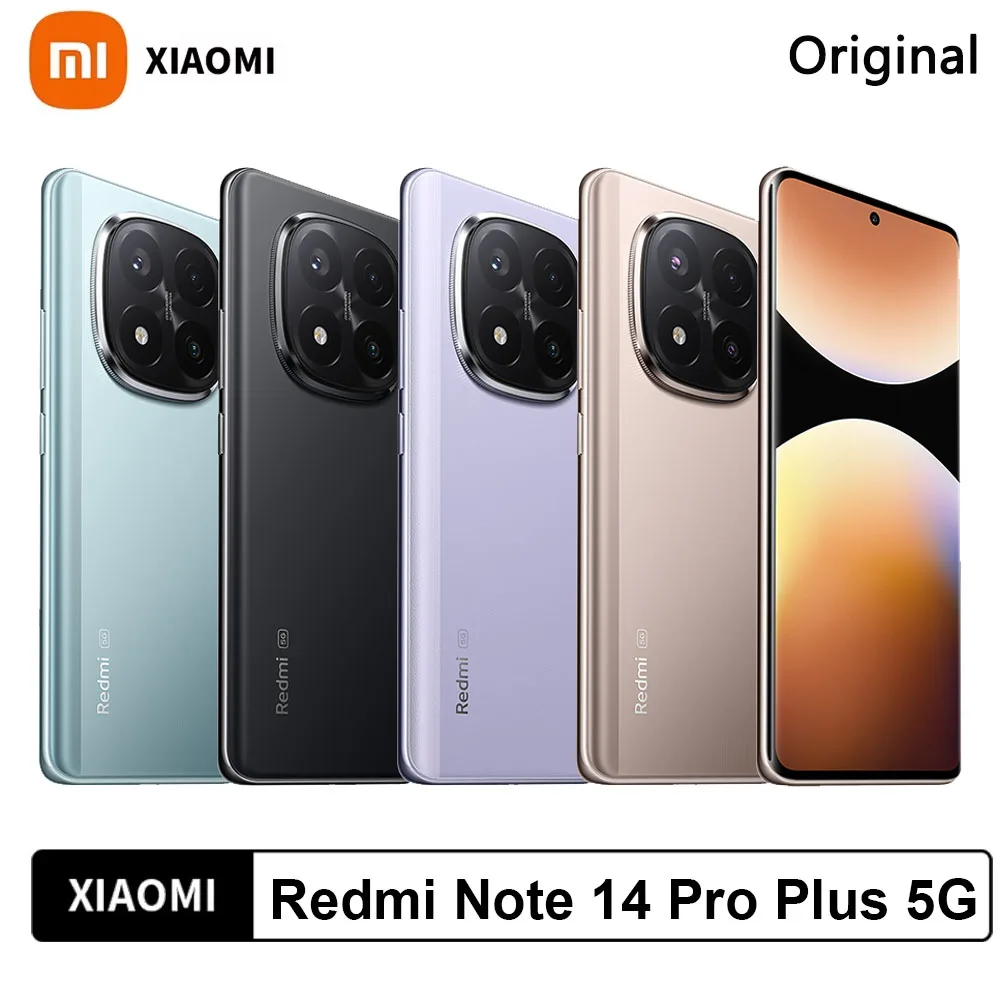 Image of Xiaomi Redmi Note 14 Pro Plus 5G Global Version NFC Smartphone Snapdragon ® 7s Gen 3 Bildschirm AMOLED 1,5 Zoll 120Hz Kamera 200 MP Akku