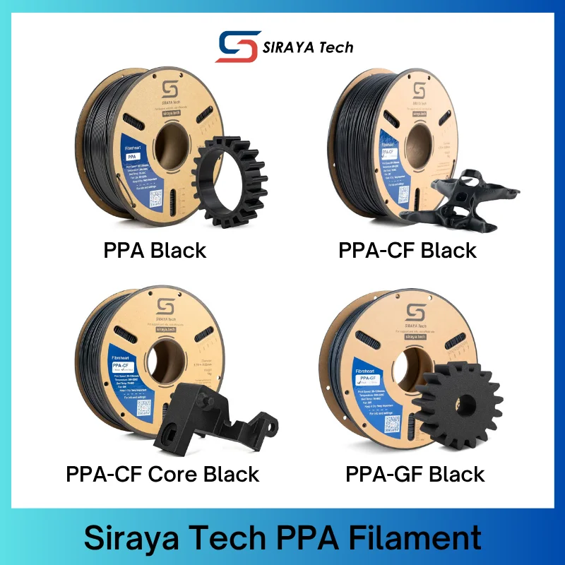 سلسلة Siraya Tech Fibreheart PPA - PPA، PPA-GF&PPA-CF نايلون عالي الحرارة، ألياف كربون/زجاجية، قوي، مقاوم للحرارة، صفحة حربية منخفضة #1