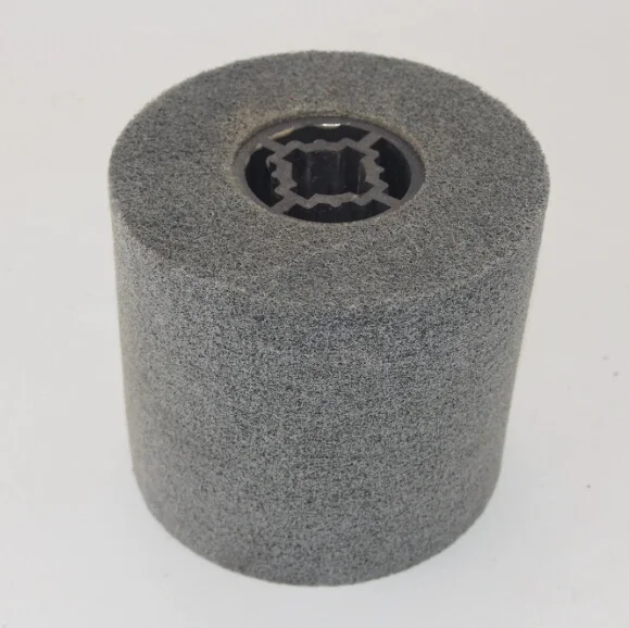 Clearance! 2Pcs 180# Wire Drawing Polishing Wheels 120×100×19mm Fiber Nylon Burnishing  for Stainless Steel