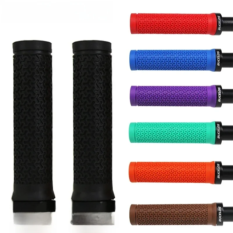 AliExpress BUCKLOS Bicycle Grips Lock on MTB Handlebar Grips Shock Absorption Bike Handle Grip Non-slip Mountain Bike Grip Soft MTB Cuffs
