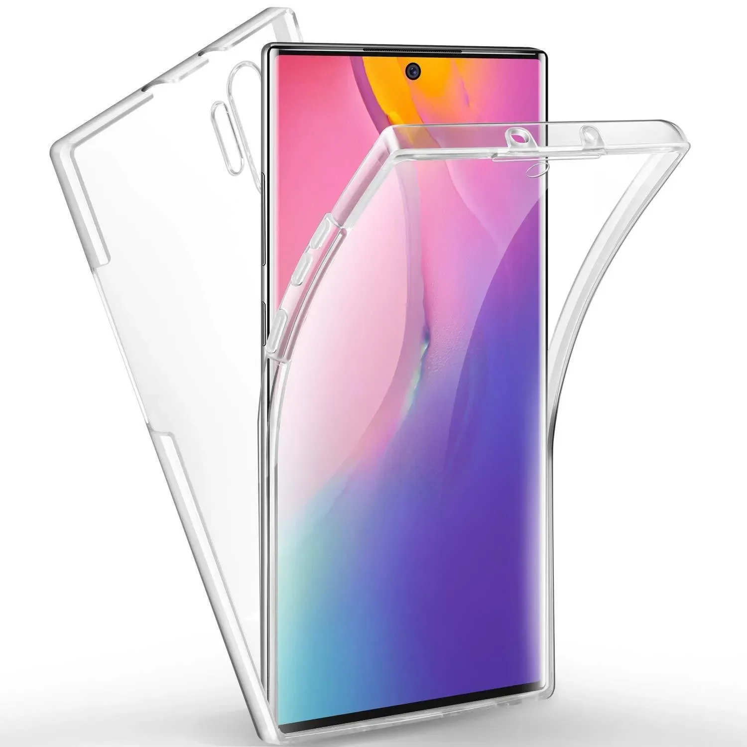 Etui ochronne 360 Full Body do Samsung Galaxy Note 20 10 Plus S24 S23 S22 S21 S20 Plus Ultra Front+Back PC Silicone Hard Case — zdjęcie produktu 7