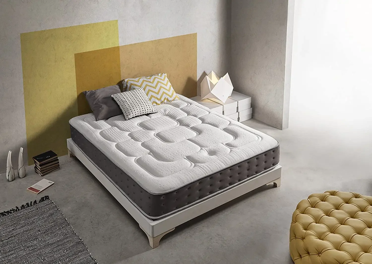 SIMPUR-Baixo CUSTO Royal Top Mattress, Todos os Tamanho, Altura 30 cm, Espuma, Espuma de Memória,