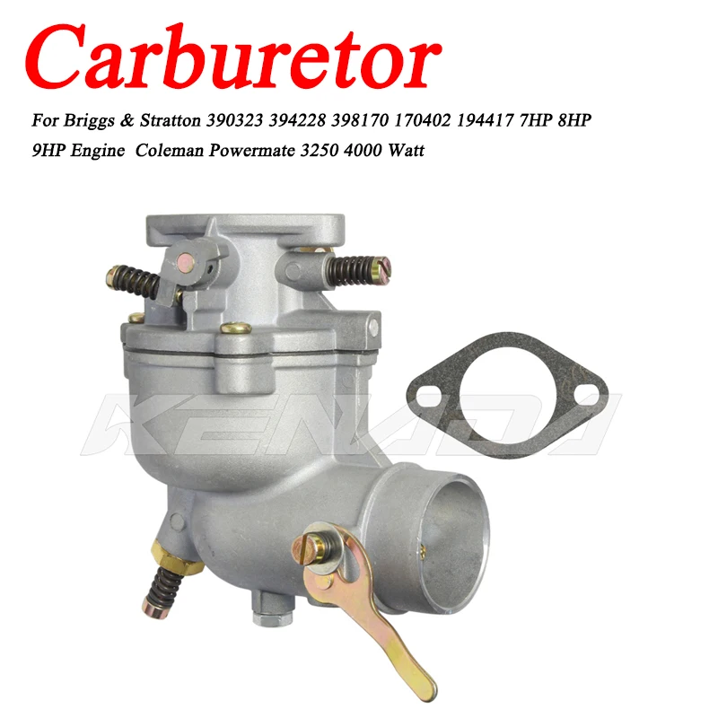 Carburetor Carb For Briggs & Stratton 390323 394228 398170 170402 194417 7HP 8HP 9HP Engine  Coleman Powermate 3250 4000 Watt