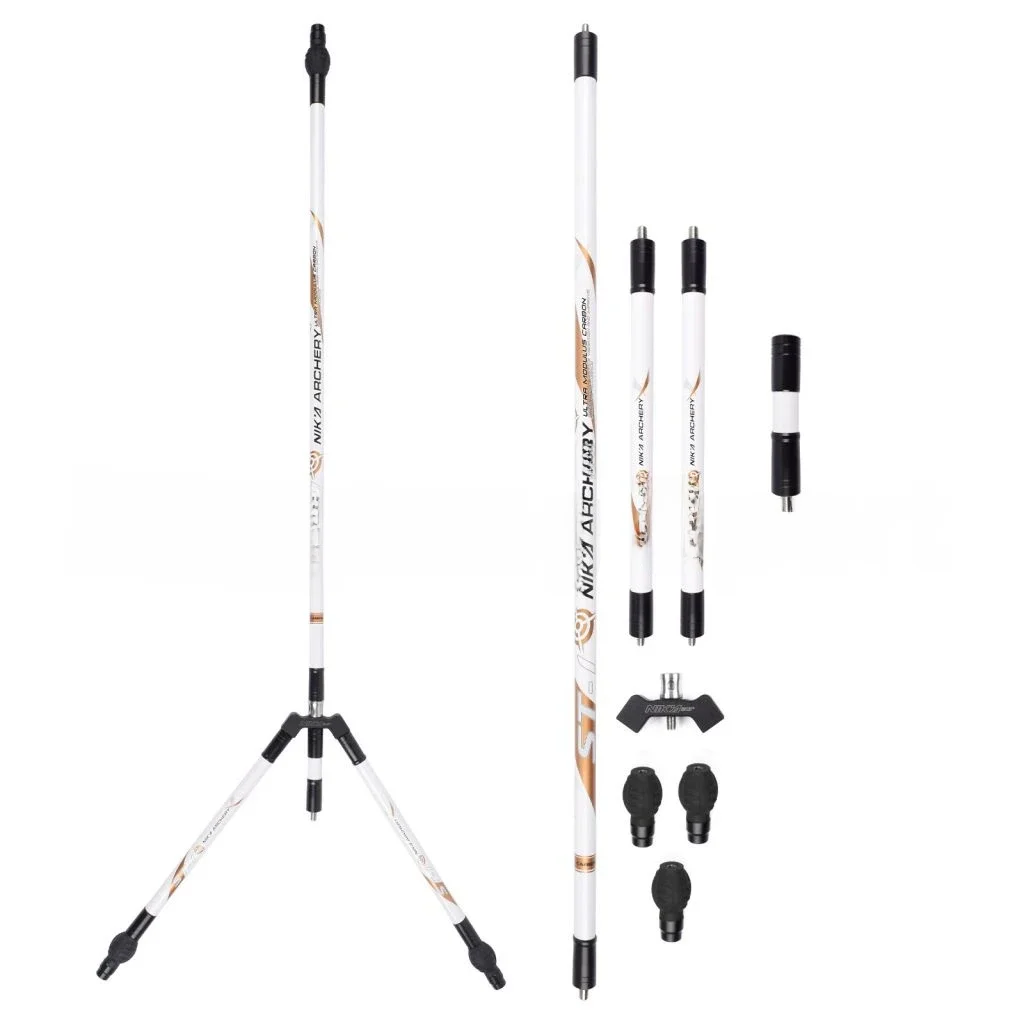 Nika Boogschieten Recurve Boog Stabilisator Bar Carbon Fiber Stabilizer Wit En Roze Kleur 1Set - afbeelding 2