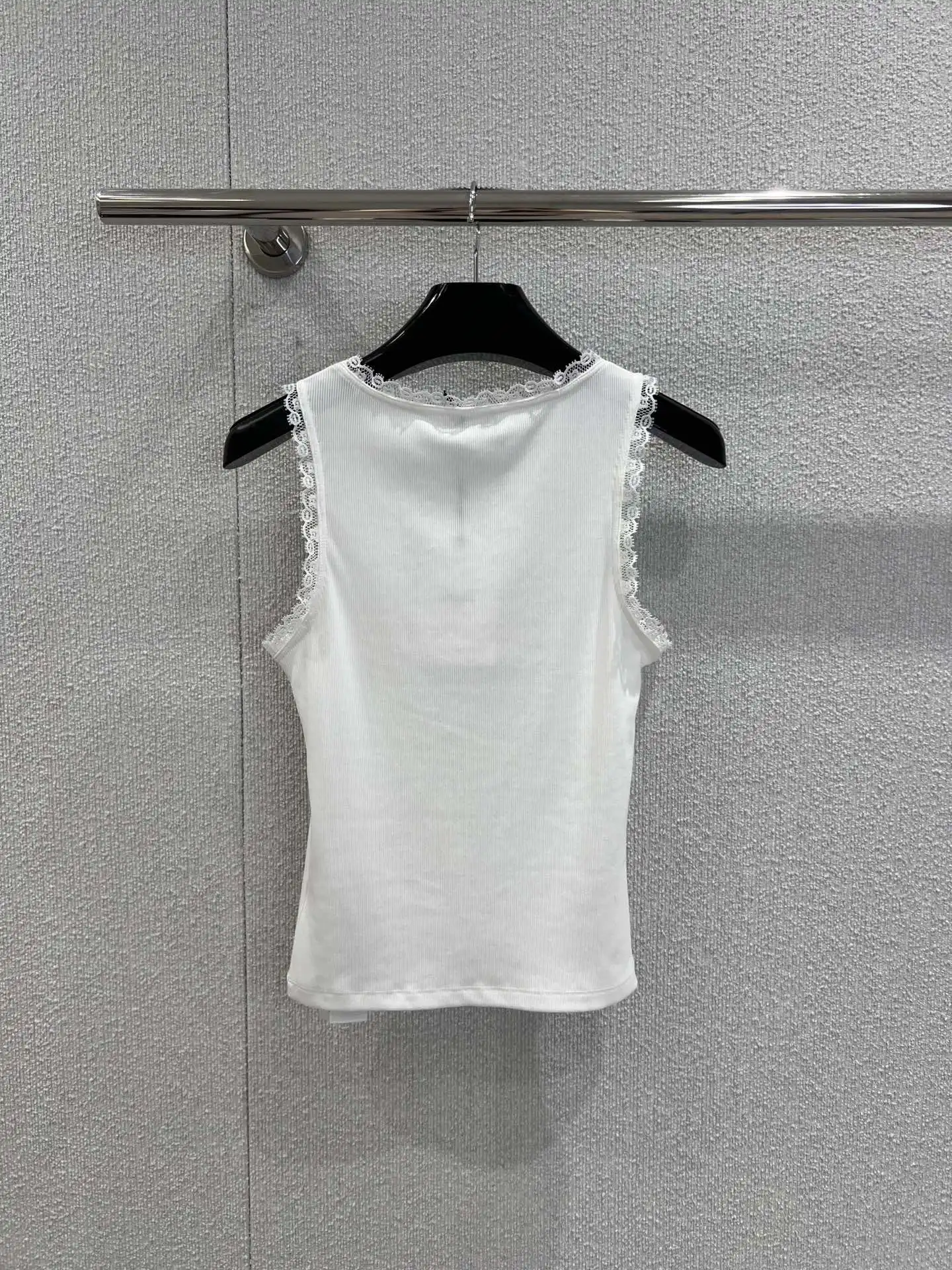 

25 Autumn New Lace Splicing Tank Top Women's Trendy Casual Sweet Girl Style Sleeveless Tank Top