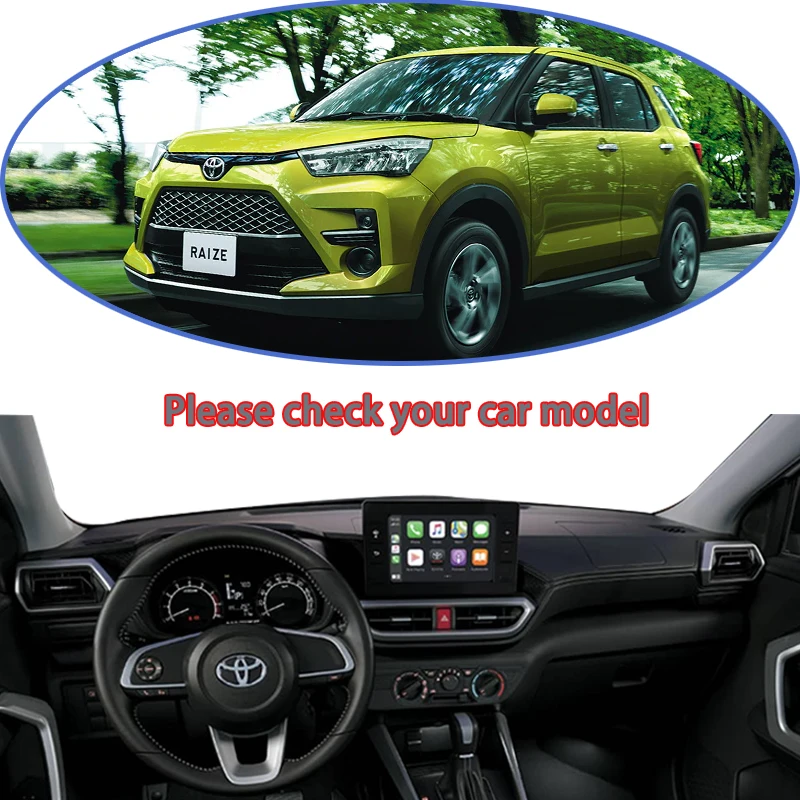 Dashboard Mat for Toyota Raize Daihatsu Rocky A200 Perodua Ativa 2019 2020~2023 Car Accessories Dash Mat Sun Shade Dash Board