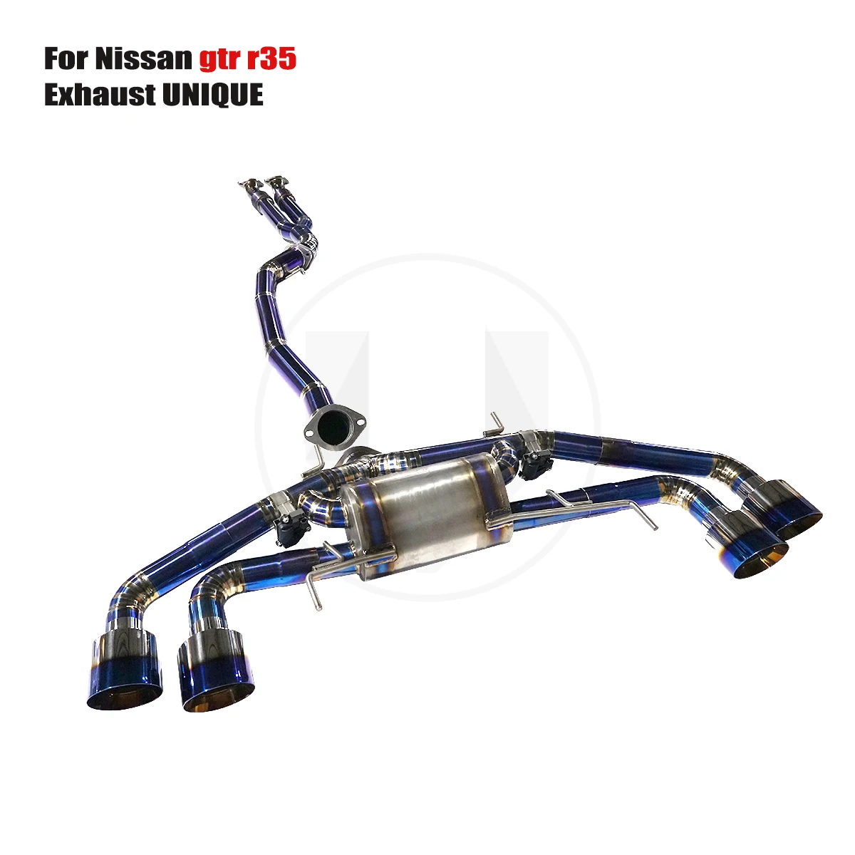 UNIQUE For 2009-2023 Nissan gtr r35 3.8T performance valve titanium exhaust system  TC4 titanium alloy exhaust muffler