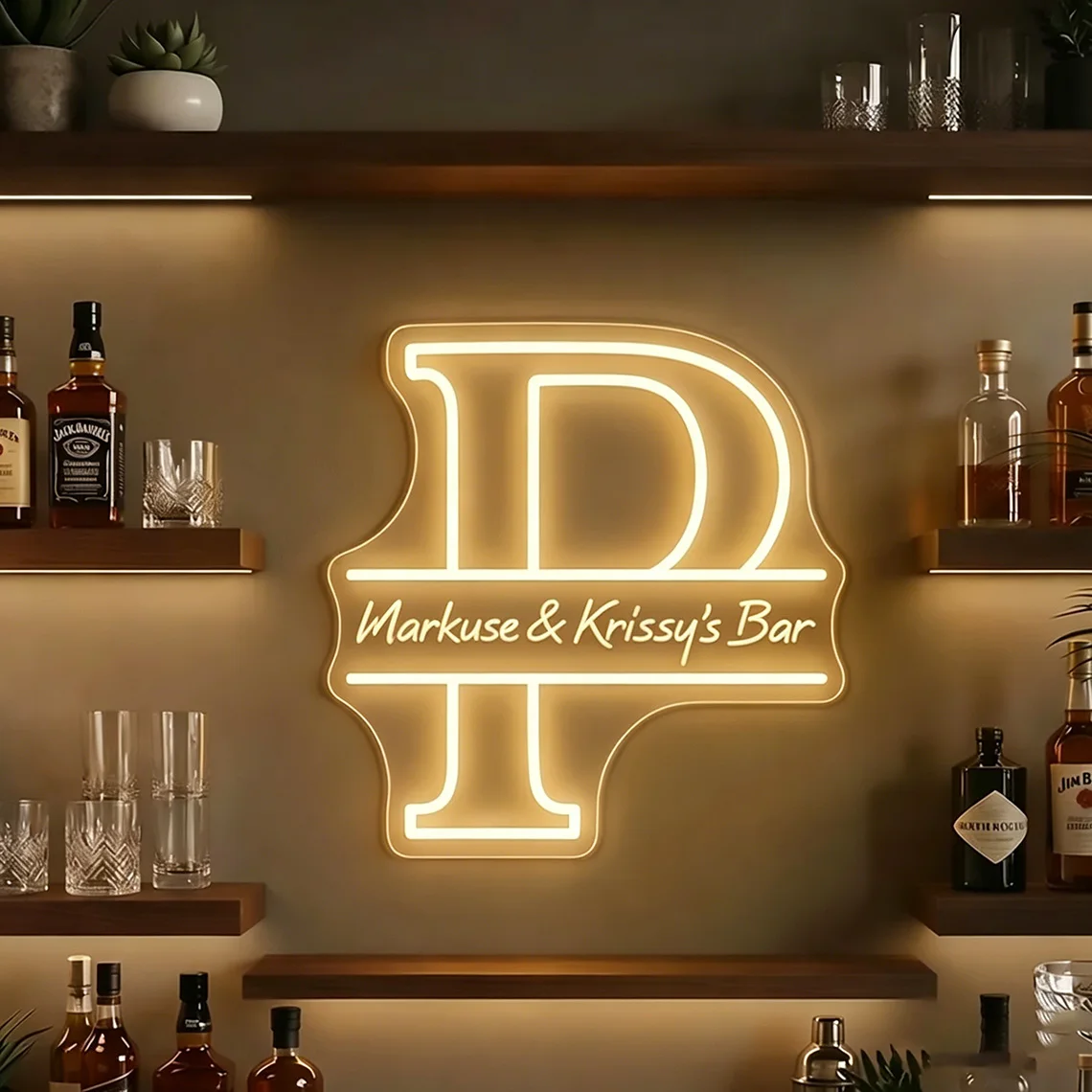 Custom Bar Neon Sign Home Bar Name Neon Man Cave Cocktail Bar Wall Decor Personalized Gift For Him