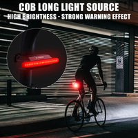 X-TIGER  Bicycle Taillights Auto Start/Stop Bike Rear Smart Taillight 500mAhType-C Charging WaterProof Brake Sensing Light