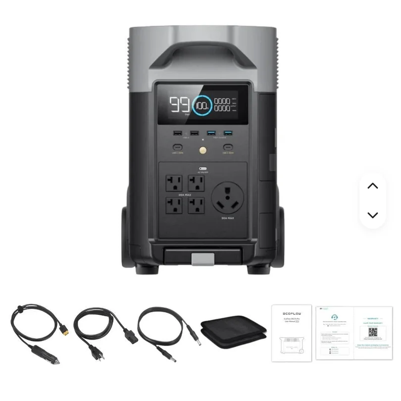 SUMMER SALES  ECO FLOW DELTA Pro 3 Portable Power Station, 4096Wh LFP Battery, Expandable to 48kWh, 120240V 4000W AC Output.