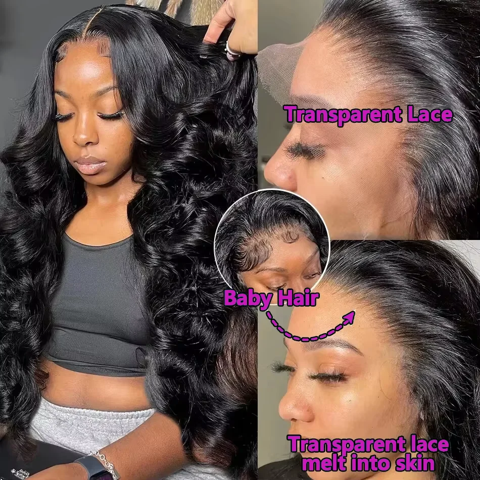13x4 HD 레이스 프론탈 바디 웨이브 가발, 프리  - Hd Lace Frontal Wig Human Hair Pre Plucked 리뷰 및 가격