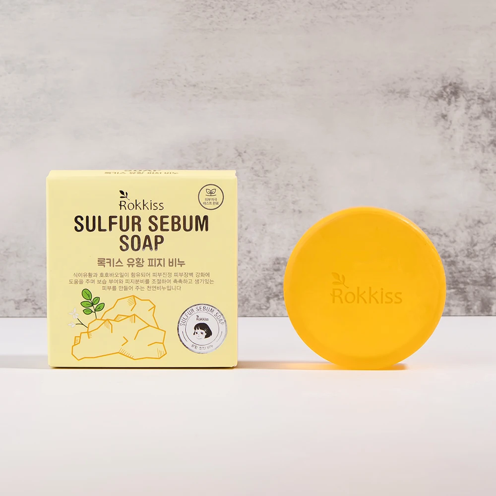 Rokkiss Sulfur Sebum Soap, 100g