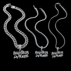 Elaborate Hip-hop Letters English Men's Necklace Gift Women Fashion Chain Jewelry Charm Accessories