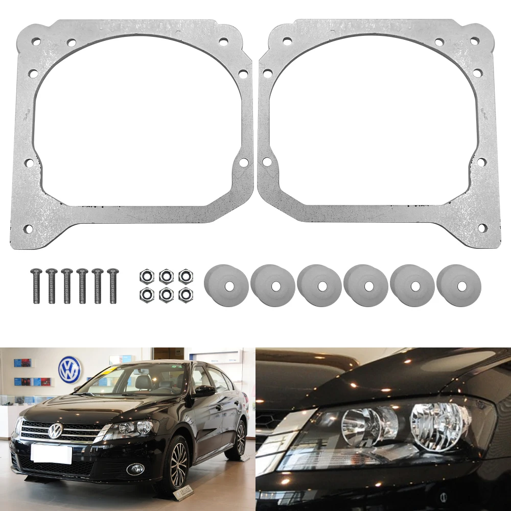 

TAOCHIS Adapter Frame Headlights Transition Bracket for VW Volkswagen LAVIDA 2012 Low beam Hella 3R G5 5 Projector lens