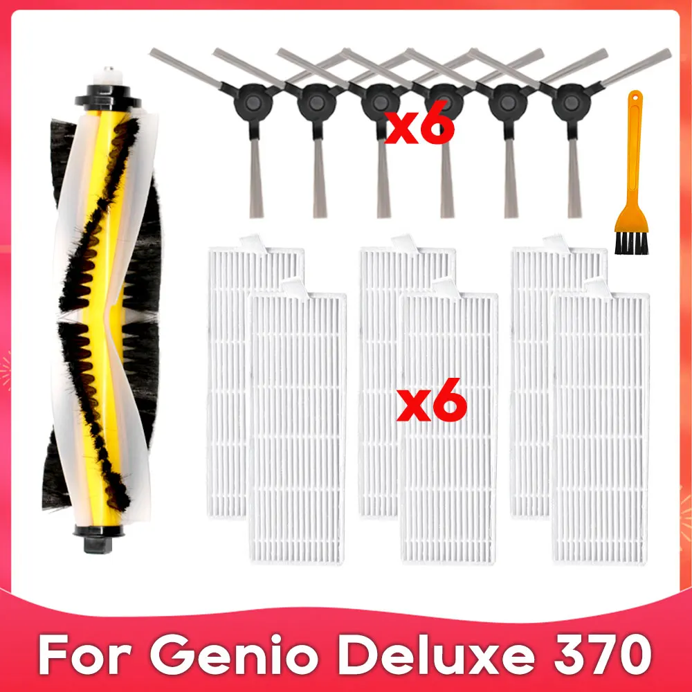 Compatible For Genio Deluxe 370 Robot Vacuums Roller Main Side Brush Hepa Filter Spare Part Replacement Accessories