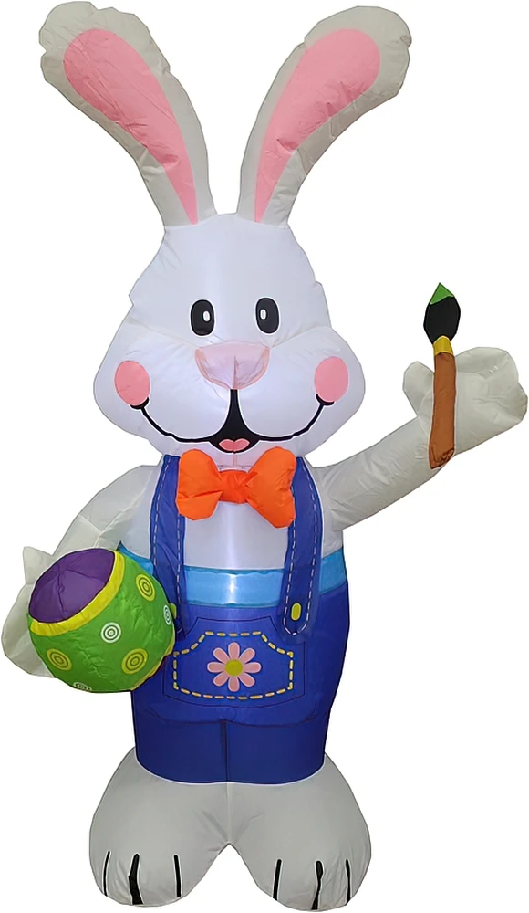 

Inflatable Easter Inflatable Decoration Blow up Bunny Easter Inflatables with LED Light Yard Garden Party Yard