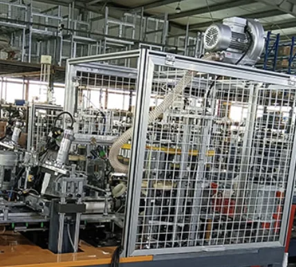 ماكينة تصنيع أكواب الشاي الورقية الأوتوماتيكية بالكامل، ماكينة قطع الأعمال الصغيرة ذات الميزانية المنخفضة الجديدة 90-100 قطعة/الدقيقة #5