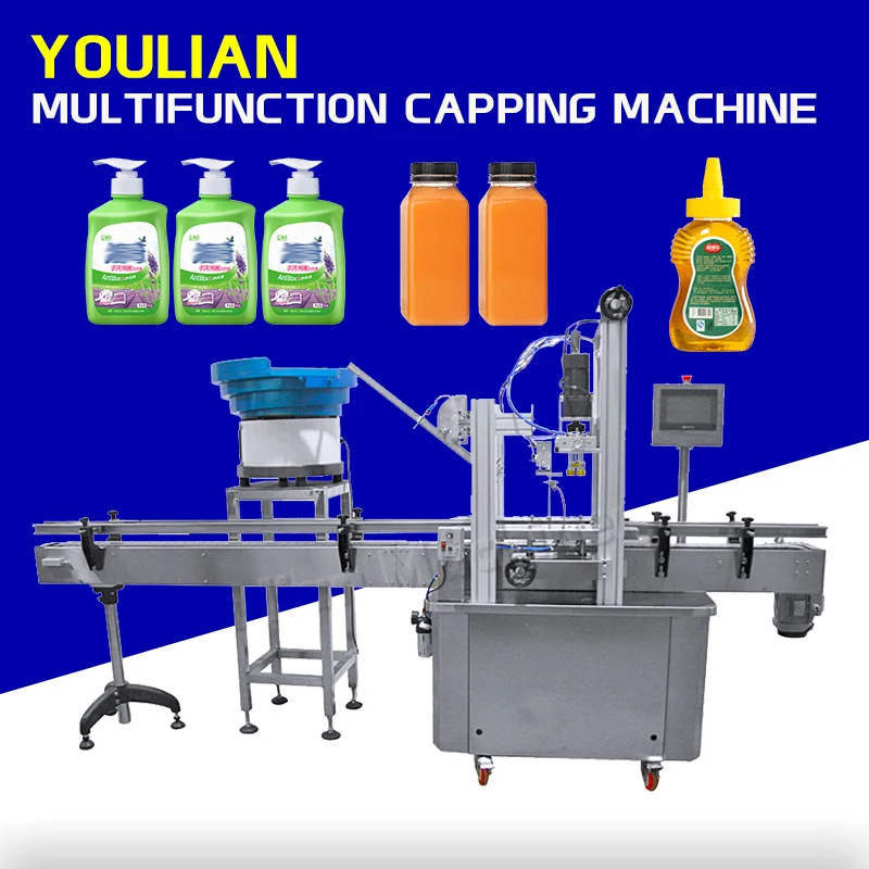 CDXGZ-1 Automatic Capping Machine Type Trigger Sprayer Special Caps Closing Machine with Cap Elevator