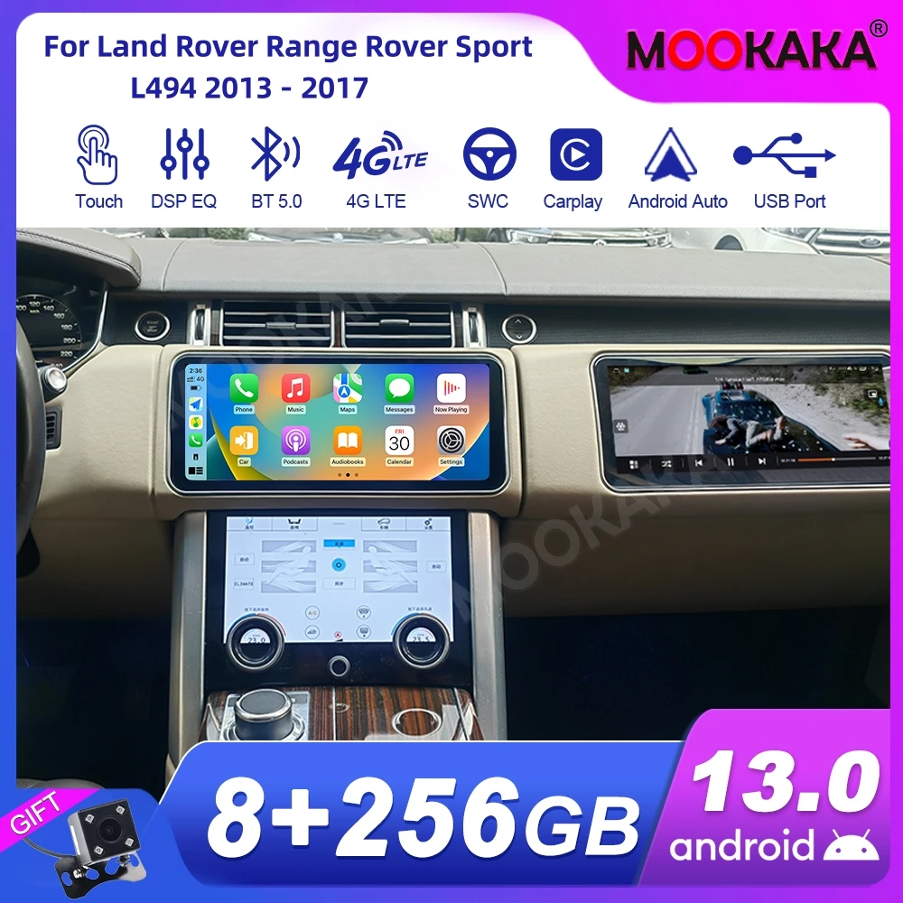 For Land Rover Range Rover Sport L494 2013 - 2017 Android Car Radio 2Din Stereo Receiver Autoradio Multimedia Player GPS Navi