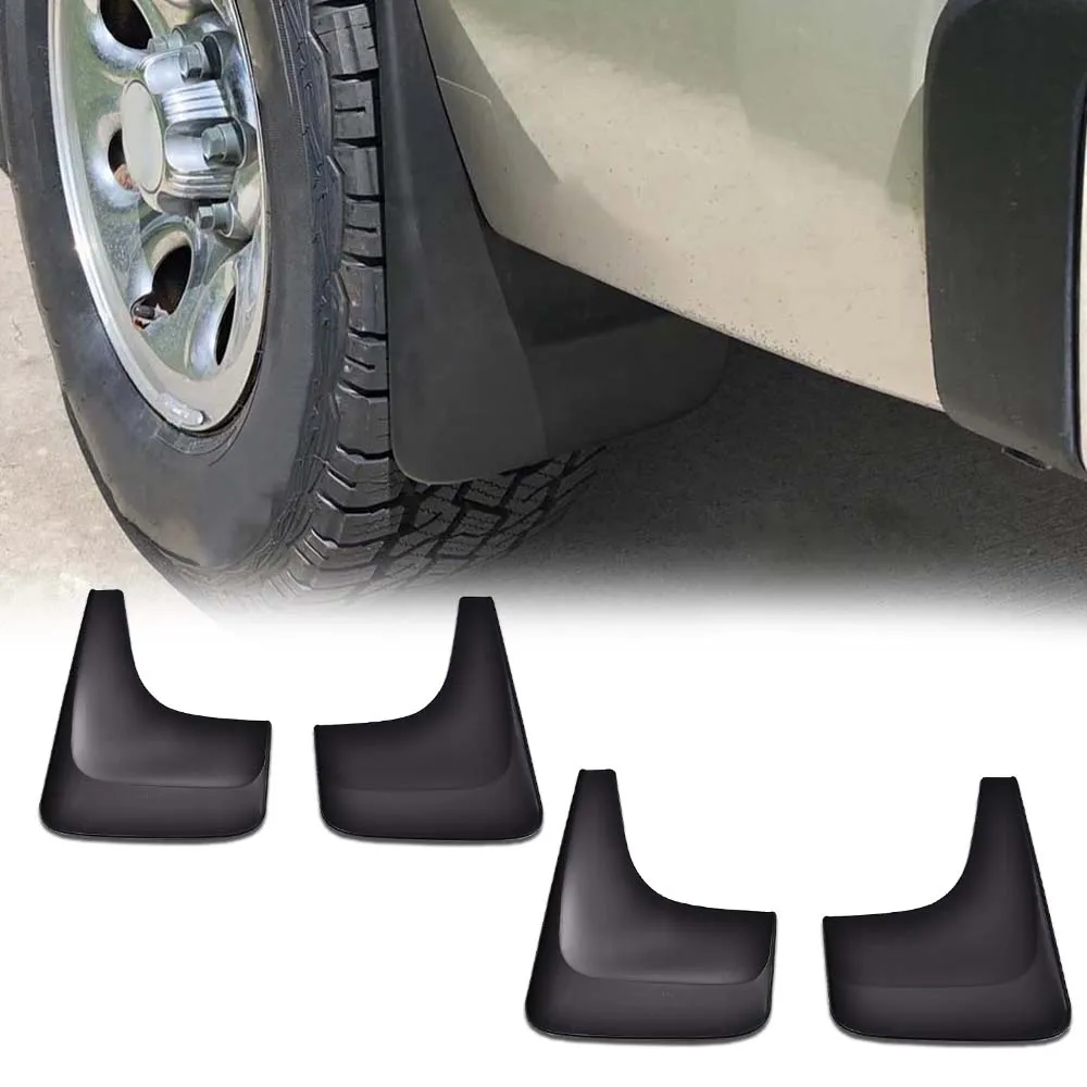 4 pièces 12 pouces de large garde-boue garde-boue adapté pour 2001-2014 Gmc 19213394 avant et arrière noir fort Durable robuste extérieur de voiture