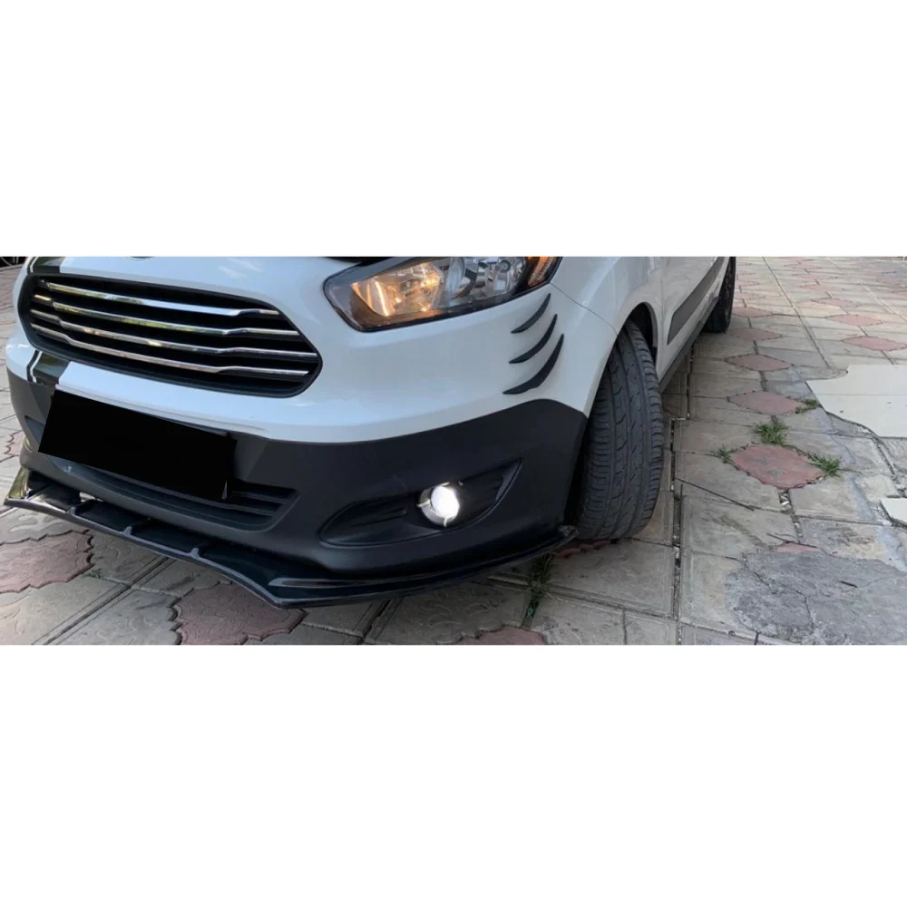 3 Pcs Front Bumper Lip For Ford Tourrneo Courier Body Kit Car Accessories Spoiler Splitter Diffuser Flap Bumper Exterior Parts