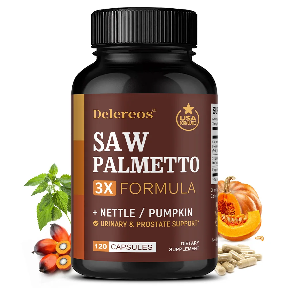 

Saw Palmetto Capsules - Prostate Support, Urinary Tract Health, Promotes Hair Growth, Maintains Health and Vitality