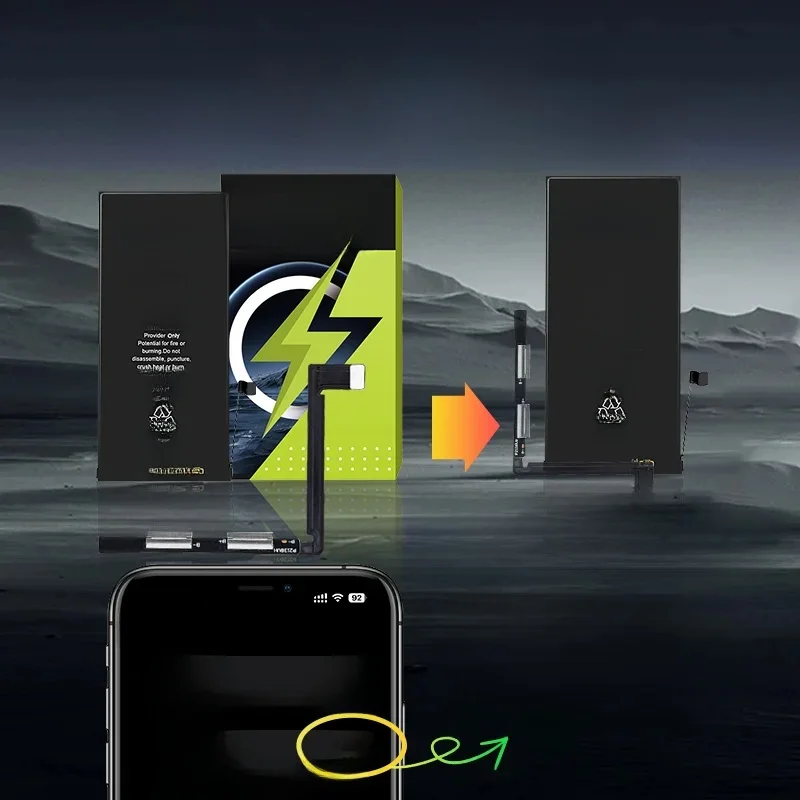 StellarXcell-Decode Battery for iPhone, Crack Battery, iPhone 11 Pro Max12Pro,13Pro Max, 14, 14ProMax,13mini 15 Pro max 15 plus