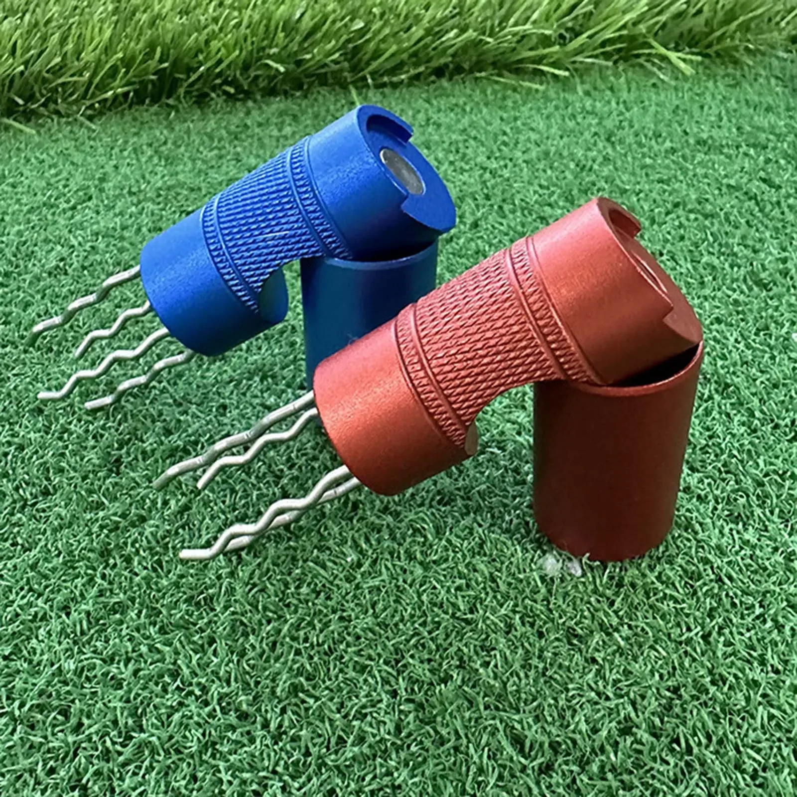Putting Green Fork Golf Practice Golf Pitch Bag Akcesoria Prezent Przenośny Golf Divot Lawn Repair Prong Dla początkujących Narzędzie do naprawy — zdjęcie 2