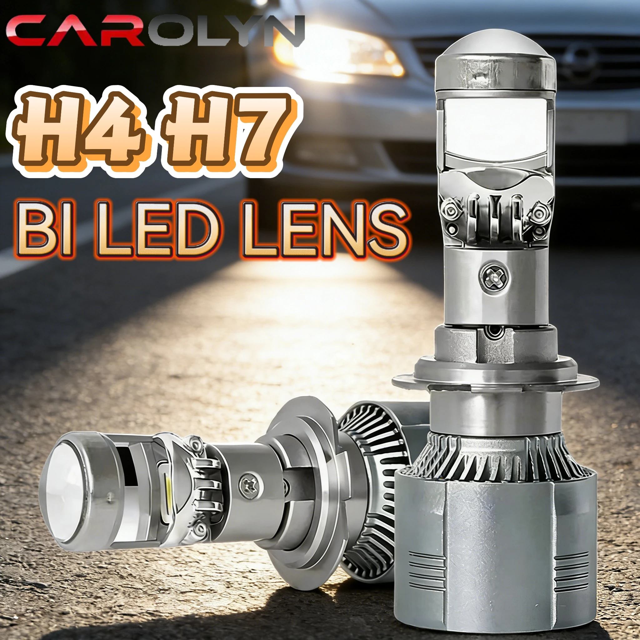 

Светодиодные линзы-проекторы Carolyn H4 H7 Canbus H11 9005 HB3 9006 HB4 Mini для авто, автомобильные фары H7 6000K, противотуманные фары 12V LHD, 2 шт.