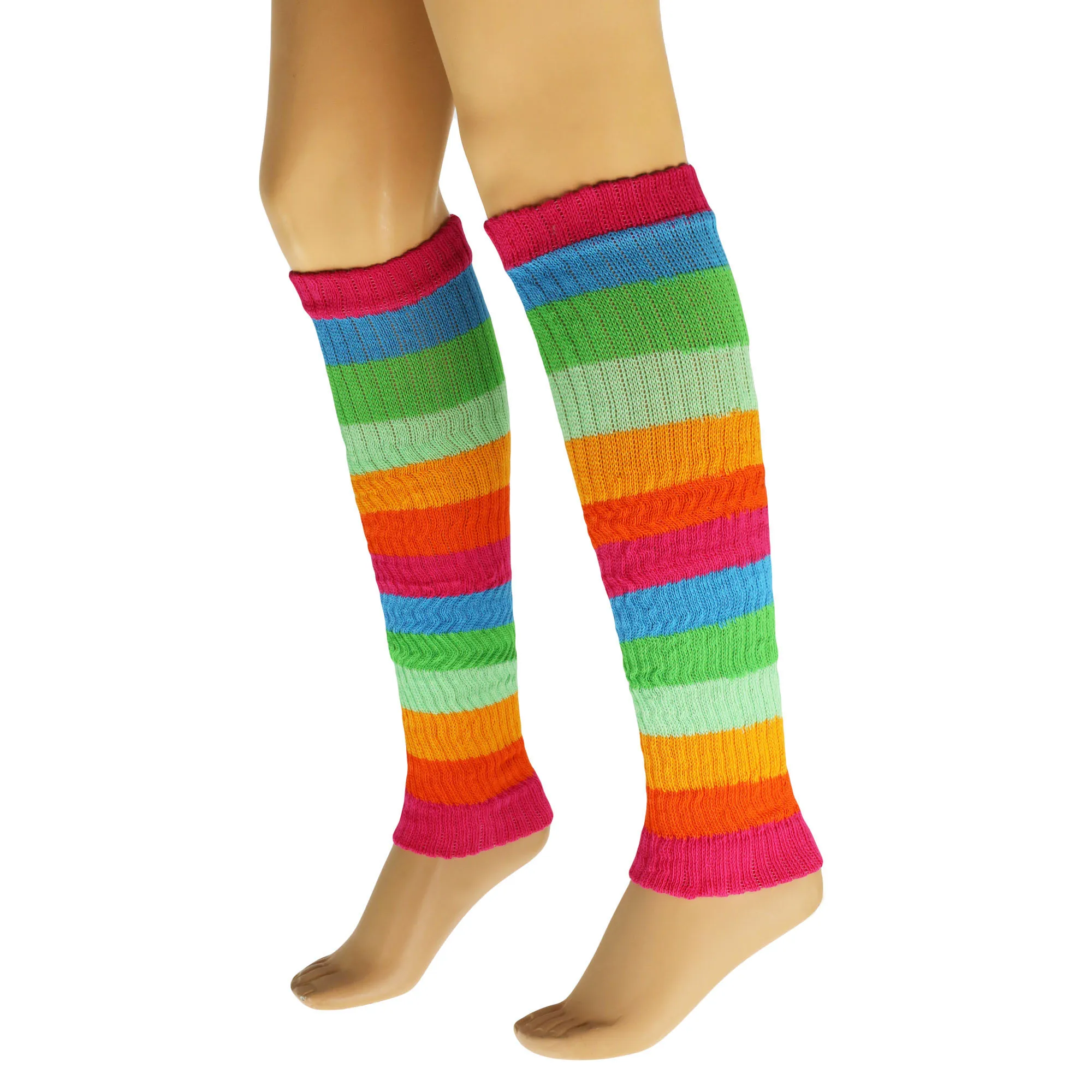 Colorful Baggy Leg Warmers for Women All Cotton 1 Pair