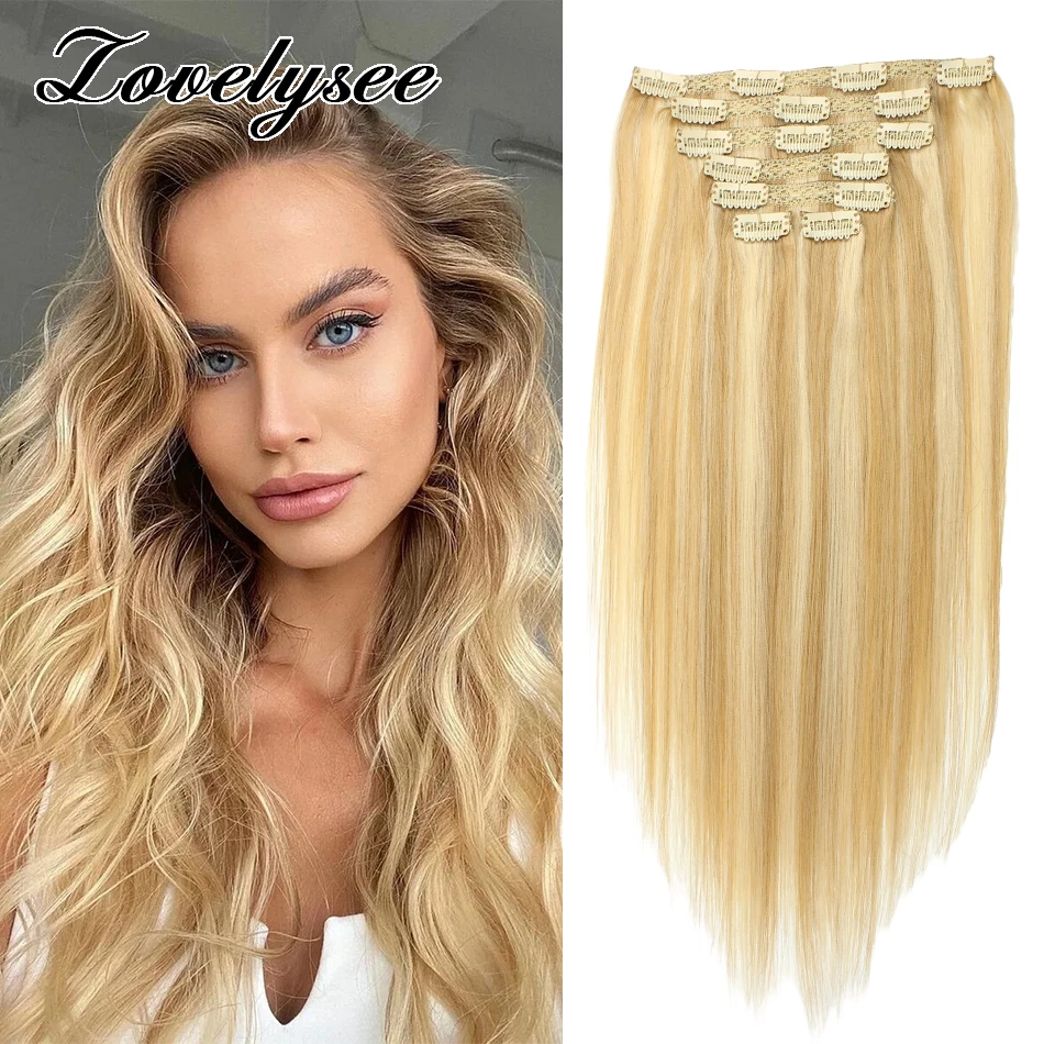 P18-60 Clip in Echthaar verlängerungen 18 "-24" gerade brasilia nischen Remy Clip im Haarteil echtes natürliches Menschenhaar 7pcs/Set 100g