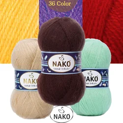 Nako Mohair Delicate Wool Hand Knitting Yarn, 100 Grams 500 Meters, 34 Colors, Premium Akrilik, Moher, Rope, Cardigan, Sweater, Shawl, Home Textile, Scarf, Beret, Accessory Materials, Winter, Autumn - MADE IN TURKEY