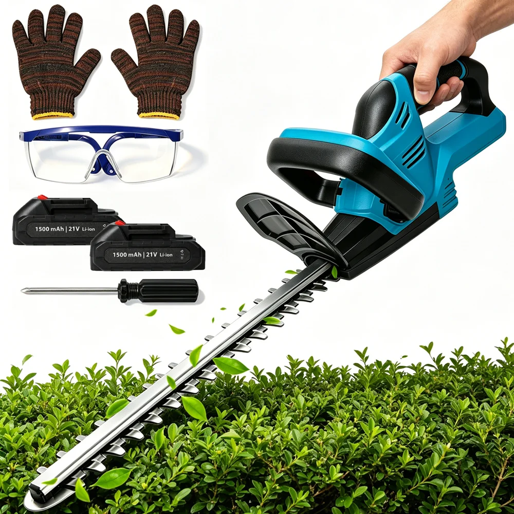 Cortasetos eléctrico de 22 pulgadas, herramientas eléctricas inalámbricas eficientes para podar arbustos de jardín, compatibles con batería Makita de 18v.