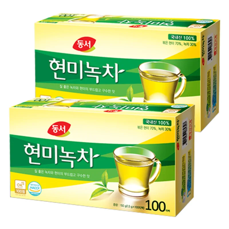 East-West Food 38 mi Green Tea 100T X 2 pieces (Bory tea/Donggule/buckwheat tea/Louibus/Camo mile)