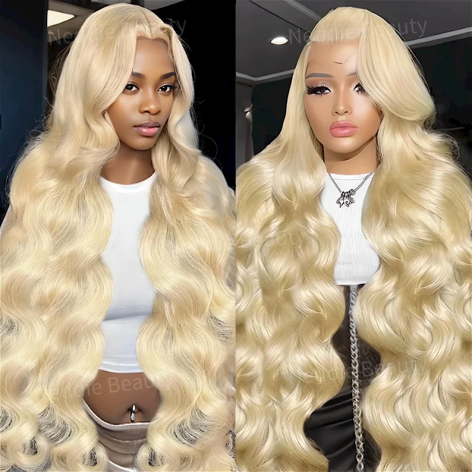 

13x6 HD Lace Frontal Wig Blonde 613 Body Wave Human Hair For Women 30 40 Inch Colored Cheap Wigs On Sale Clearance Full End