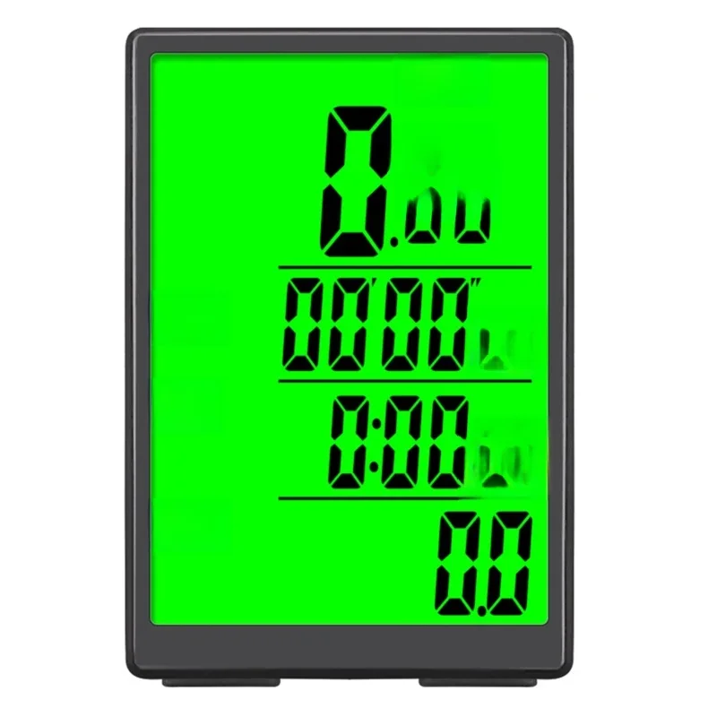 AliExpress NONE Bicycle Computer Wireless Bike Computer Waterproof Drop-resistant Properties Speedometer w Green LCD Backlight Bike Accessories