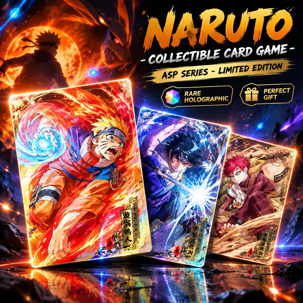 Genuine Kayou Hokage Peripheral Inheritance Collection Card Soldier Chapter Card 8 Bullet Collection Card Holiday Gifts For Fans