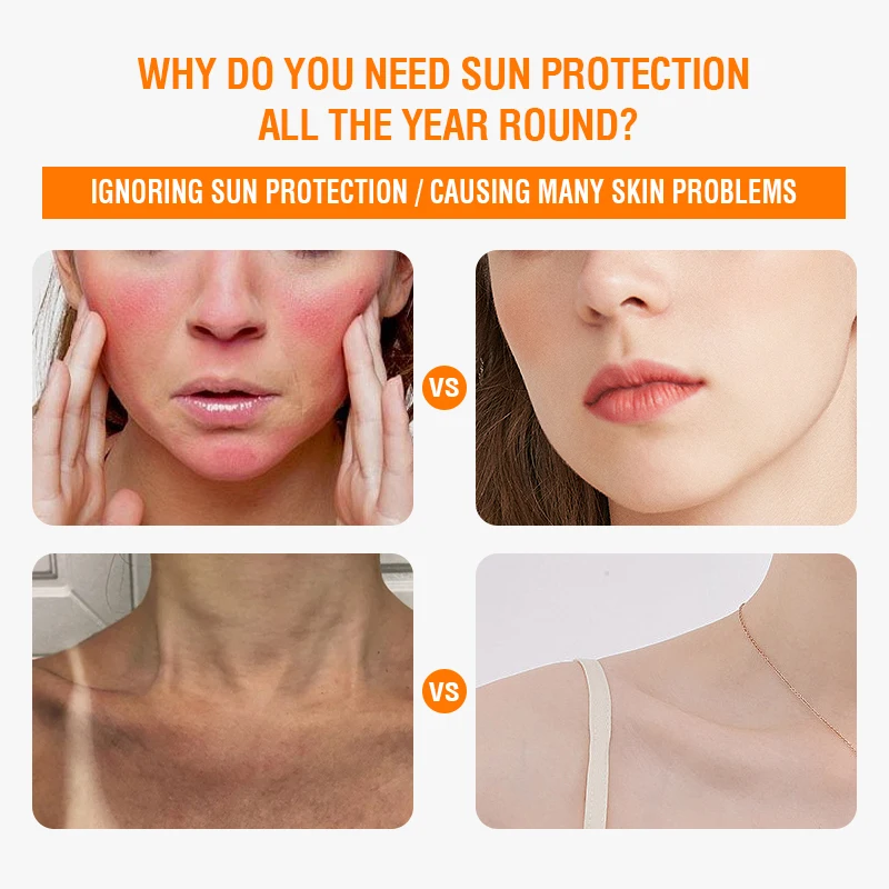 كريم تبييض الوجه والجسم spf50 + ، واقي من الشمس ، مقاوم للماء ، الحماية من أشعة فوق البنفسجية ، كونسيلر ، ترطيب ، تفتيح