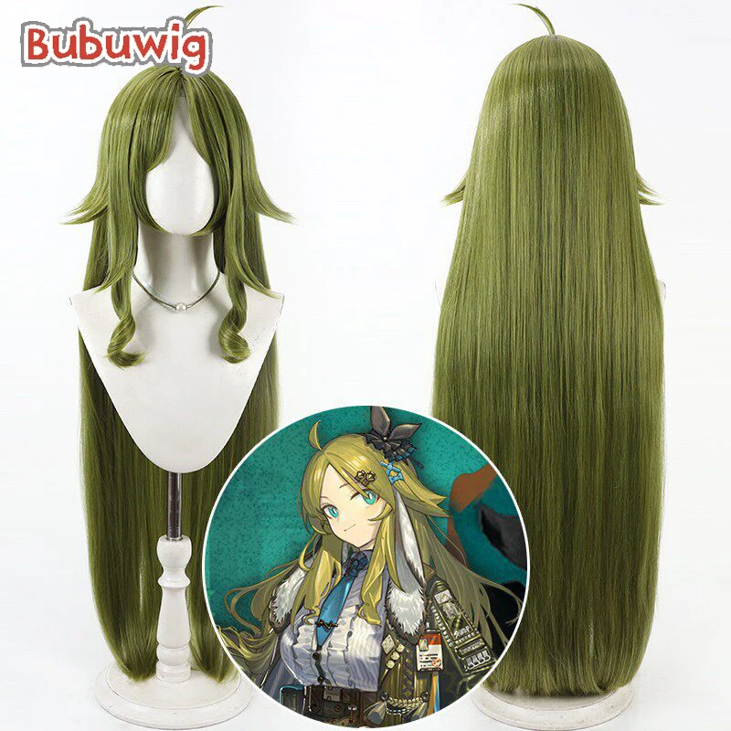 

Bubuwig Synthetic Hair Ripresa Cosplay Wigs Game Arknights Ripresa 100cm Long Straight Green Turquoise Cos Wig Heat Resistant