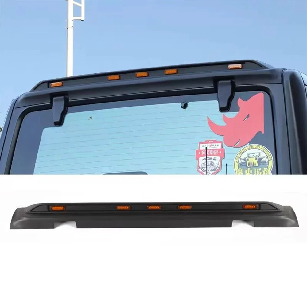 SXMA J403 Tylny kamienny deflektor Osłona chroniąca dach Blok piaskowy Czarny spoiler ABS Ochraniacz do Jeep Wrangler JK 07-17 — zdjęcie 2