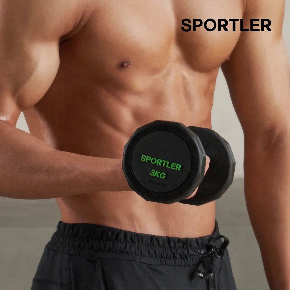 Sportler PEV 12-point dumbbell dumbbell 3kg weight strength home exercise equipment