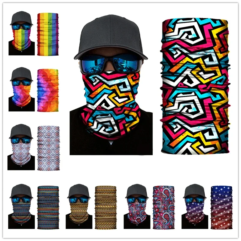 AliExpress Bandana Men Half Face Mask Absorb Sweat Breathable Face Shield Tube Scarf Running Cycling Outdoor