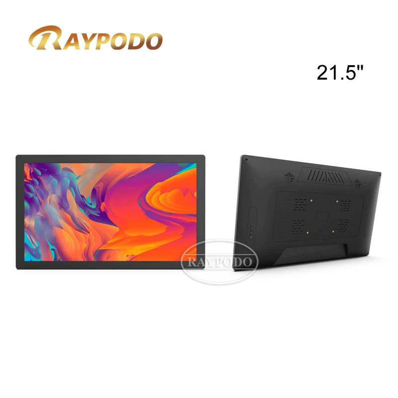 

Raypodo 21,5 дюймовый Android11 Rockchip RK3568 емкостный сенсорный экран монитор для промышленного планшета POE