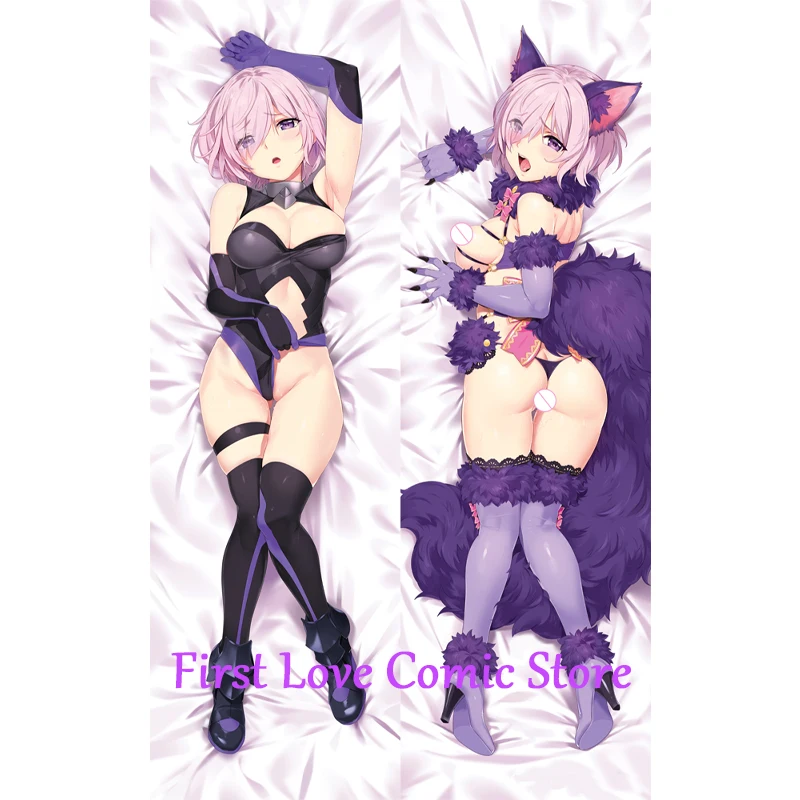 

Dakimakura Anime Pillow Cover Mash Kyrielight Double Sided Print Life-size Body Decoration