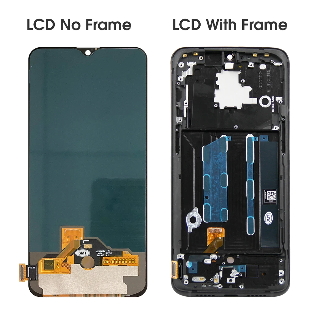 Screen Display for OnePlus 6T A6010 A6013 Lcd Display Digital Touch Screen with Frame Parts for OnePlus 6T Screen Replacement