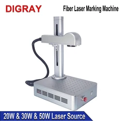 DIGRAY 20W 30W 50W Fiber Laser Marking Machine Industrial Portable Compact Engraving Machine for Engraving Metal Jewelry Plastic