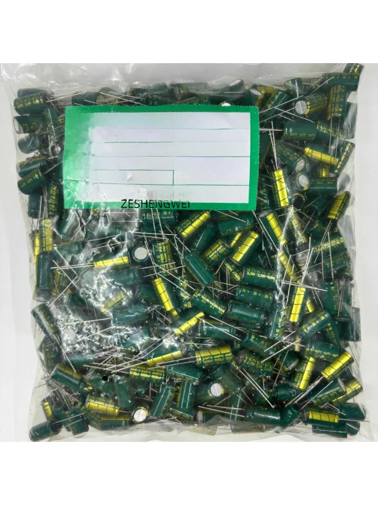 50-1000szt 10V 16V 25V 35V 50V 400V Kondensator aluminiowy wysokiej częstotliwości o niskim ESR 100UF 220UF 330UF 470UF 680UF 1000UF 2200UF 3300UF — zdjęcie 2
