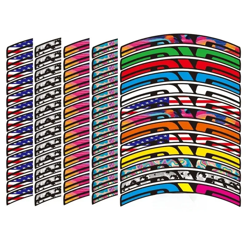 AliExpress NONE Bicycle Rim Stickers width 20mm MTB Road Bike Wheelset Decals Cycing Decorative Film 26 27.5 29 700C Generic Bike Accessories