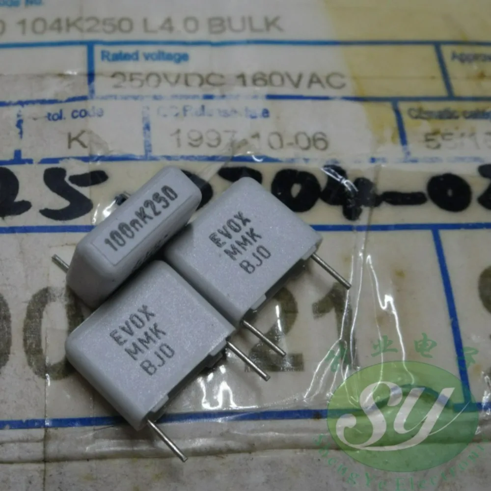 10pcs/lot MMK10 0.1uf 250v 100nf u1 104 K Brand New 10mm Film Capacitor (Thickness: 4.8 mm)