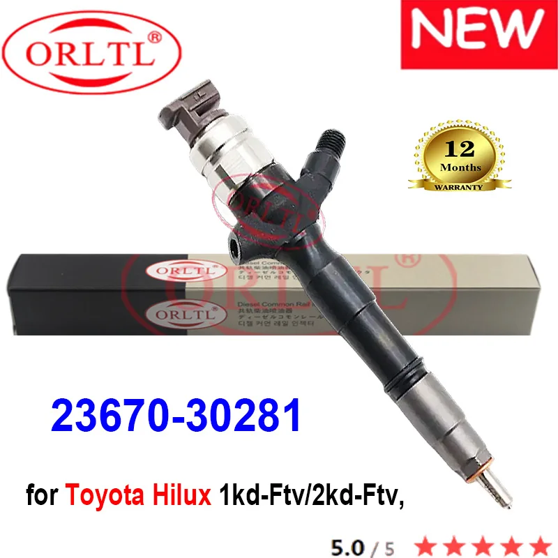 

ORLTL 23670-30281 Genuine Fuel Injector 23670 30281 2367030281 0950007540 095000-7540 for Toyota Hilux 1kd-Ftv/2kd-Ftv,